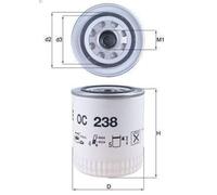 Filtro olio KNECHT OC 238 JAGUAR XJ 4 1989-1993