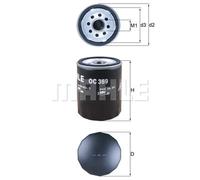 Filtro olio KNECHT OC 369 per MITSUBISHI COLT
