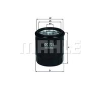 MAHLE ORIGINAL Filtro olio