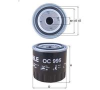 Filtro olio KNECHT OC 995 RENAULT LAGUNA III (BT0/1) 3 2008-2015