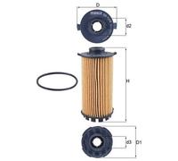 Filtro olio KNECHT OX 1218D PORSCHE 718 CAYMAN (982) 2 2016-