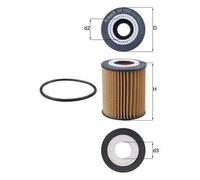 Filtro olio KNECHT OX 1237D per 208 Furgone/hatchback (CR_) 1.5 2018-2019