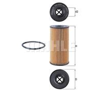 Filtro olio KNECHT OX 1308D per NISSAN QASHQAI 1.5 dCi