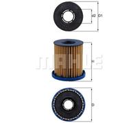 Mahle Original KNECHT Filtro olio OX 1350 Cartuccia per Opel Astra K