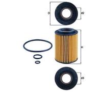 Knecht Filter Filtro olio OX 347D – Cartuccia per Honda Civic IX e Accord VIII