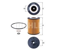 Filtro olio KNECHT OX 367D per BMW Série 6 4.4 645 Ci