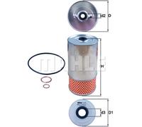 Filtro olio KNECHT OX 78D1 per MERCEDES MB Camionnette (W631)