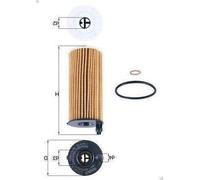 Filtro olio KNECHT OX 813/2D per BMW 1 (F21) 2 2016-2019