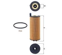 Filtro olio compatibile con BMW OX 1302D