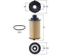 MAHLE ORIGINAL OX 1310D Filtro olio