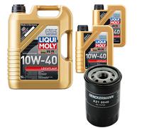 Filtro Olio Liqui Moly Leichtlauf 10W-40 7L Per Nissan Note 1.4 Micra II