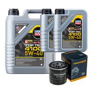 Filtro Olio Liqui Moly Top Tec 4100 5W-40 7L Per Chevrolet Spark 1.0 1.2