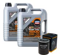 Filtro Olio Liqui Moly Top Tec 4200 5W-30 10L Per Nissan Patrol GR IV 2.8