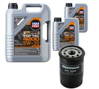 Filtro Olio Liqui Moly Top Tec 4200 5W-30 7L Per Nissan Note 1.4 Micra II