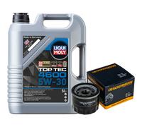 Filtro Olio Liqui Moly Top Tec 4600 5W-30 5L Per Suzuki Ignis 1.2 Celerio