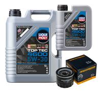 Filtro Olio Liqui Moly Top Tec 4600 5W-30 6L Per Suzuki Ignis 1.2 Celerio