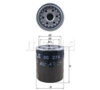 Filtro Olio MAHLE OC 274