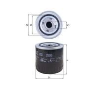 Filtro Olio Mahle OC 288 per Chrysler Dodge Ford Mazda MG Rover Ford Usa Jeep