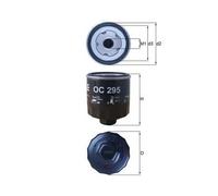 Filtro Olio Mahle OC 295 per Audi Seat Skoda VW Cupra