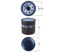 Filtro olio MAHLE OC1183