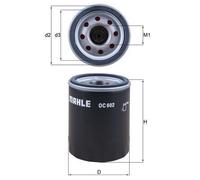 Filtro olio MAHLE OC602