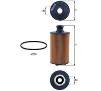 Filtro olio MAHLE OX1141D