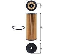 Filtro olio MAHLE OX1162D