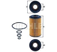 Filtro olio MAHLE OX1537D compatibile con MERCEDES-BENZ PUCH STEYR