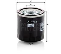Filtro olio MANN-FILTER C 7003