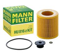 MANN-FILTER, HU 816 z KIT Filtro olio | Per Autovetture, Massime prestazioni filtranti, Protezione motore, Guarnizione alta qualità, Qualità originale OE