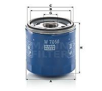 Filtro olio MANN-FILTER W 7056