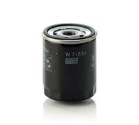 MANN-FILTER, W 712/54 Filtro olio | Per Autovetture, Massime prestazioni filtranti, Protezione motore, Guarnizione alta qualità, Qualità originale OE
