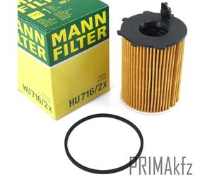 Filtro Olio Mann HU716/2X Per Citroen C3 C4 C5 Ford Mazda Peugeot Volvo