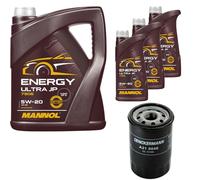Filtro Olio MANNOL Energy Ultra JP 5W-20 8L Per Nissan Micra II 1.0I 16V