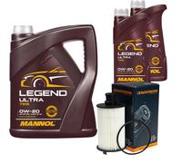 Filtro Olio MANNOL Legend Ultra 0W-20 7L Per Jaguar F-Type Cabriolet 3.0