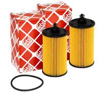 Filtro Olio Motore Febi 107824 Set 2 Pezzo per Chevrolet Cruze Opel Mokka