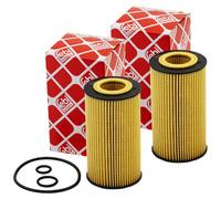 Filtro Olio Motore Febi 108276 Set 2 Pezzo per Dodge Infiniti Jeep Mercedes