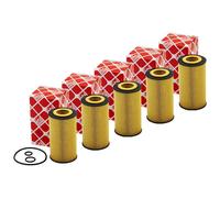 Filtro Olio Motore Febi 108276 Set 5 Pezzo per Dodge Infiniti Jeep Mercedes