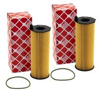 Filtro Olio Motore FEBI 109709 Set Di 2 Pezzi Per Audi A6 Porsche Cayenne VW