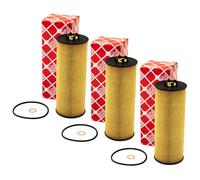 Filtro Olio Motore FEBI 22536 Set Di 3 Pezzi Per Audi A4 Skoda Superb VW Passat