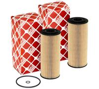 Filtro Olio Motore FEBI 22544 Set 2 Pezzi Per Audi A4 Seat Leon Skoda VW