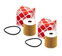 Filtro Olio Motore Febi 32911 Set 2 Pezzo per Smart City Coupe Roadster Fortw