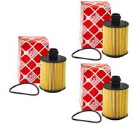 Filtro Olio Motore FEBI Set Di 3 Pezzi 39837 Per Fiat Lancia Opel Saab Suzuki