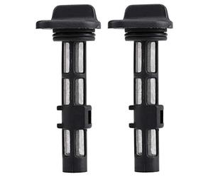 Filtro Olio Motore per Mini Motocoltivatore Raffreddato ad Aria, 2 Pezzi, Plastica ABS, Nero, 9.6x4x1.5cm