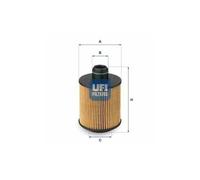 Filtro Olio Motore UFI25.061.00 Originale UFI