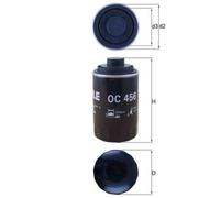 Filtro olio OC 456 KNECHT per AUDI VW SEAT SKODA