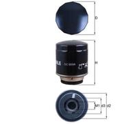 Filtro olio OC 593/4 KNECHT per AUDI VW SEAT SKODA