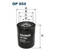 Filtron Filtro olio OP654 avvitamento per Aston Martin, Bentley, Jaguar, Daimler, Rolls-Royce