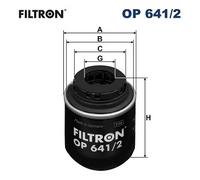 FILTRON OP 641/2 Filtro dell'olio - per AUTOVETTURE + VEICOLI COMMERCIALI