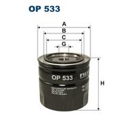 Filtron Filtro olio OP533 ad avvitamento per Ford, Seat, MG